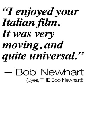 Bob Newhart quote - It was quite moving